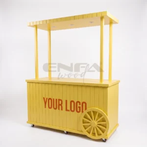 Büyük Tekerlekli Sarı Satış Arabası - ENF-002 Büyük Tekerlekli Sarı Satış Arabası