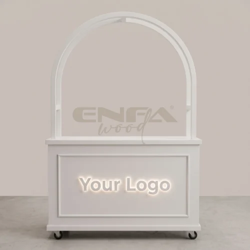 Kemerli Kanopili Oval Satış Standı - ENF-176 Kemerli Kanopili Oval Satış Standı