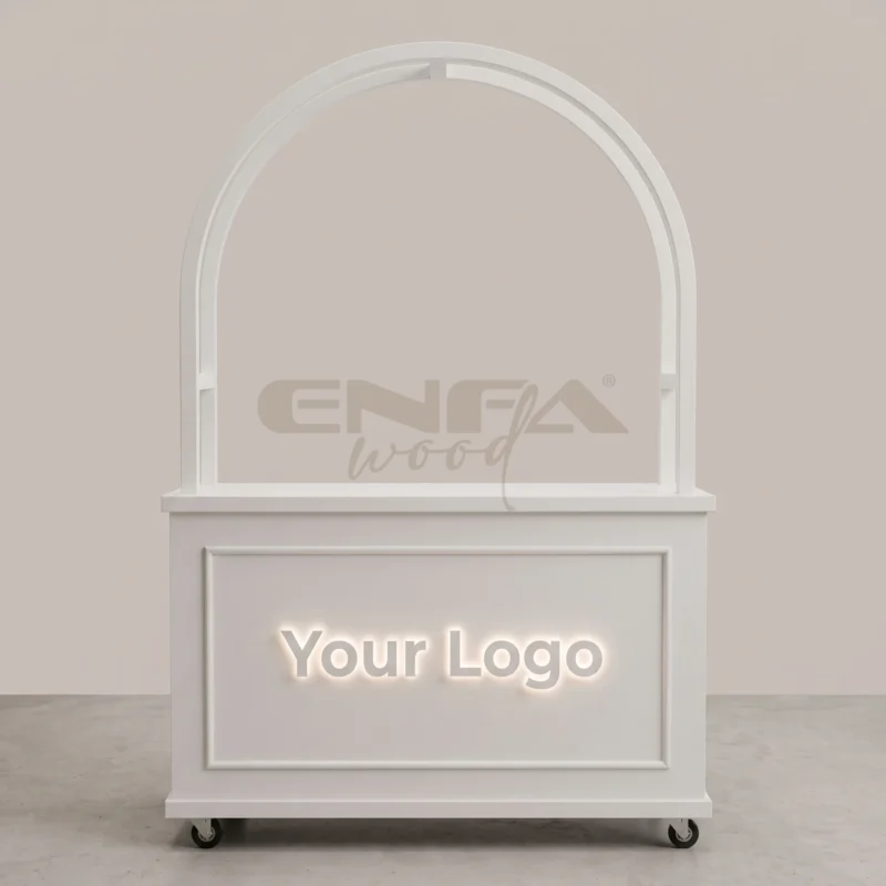 Kemerli Kanopili Oval Satış Standı - ENF-176 Kemerli Kanopili Oval Satış Standı