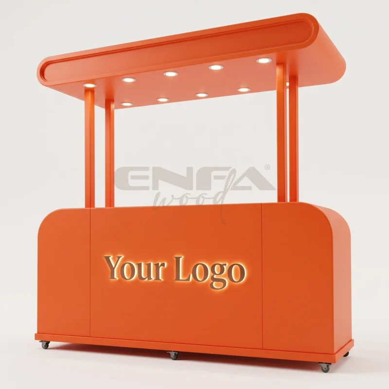 Turuncu Çok Işıklı Modern Satış Standı - ENF-217 Turuncu Çok Işıklı Modern Satış Standı