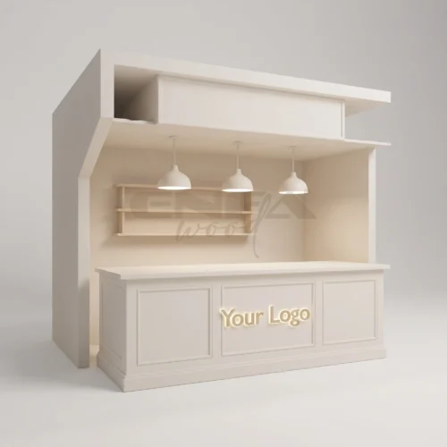 Sarkıt Aydınlatmalı Krem Danışma ve Satış Standı - ENF-220 Sarkıt Aydınlatmalı Krem Danışma ve Satış Standı