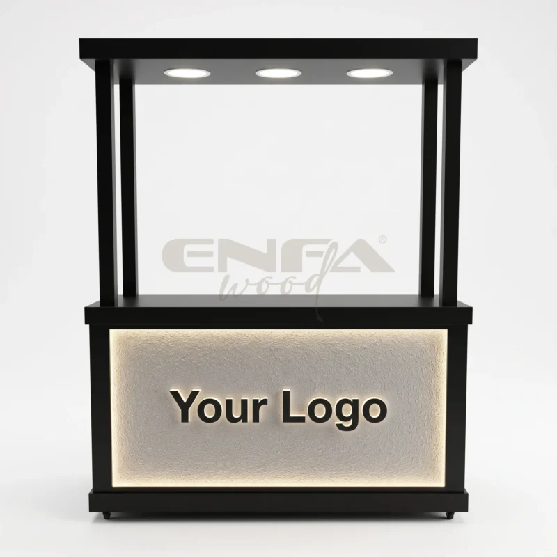 Siyah Çerçeveli Aydınlatmalı Panel Reklam Standı – ENF-290 Siyah Çerçeveli Aydınlatmalı Panel Reklam Standı