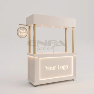 Fitilli Gold Detaylı Prestij Kahve Standı - ENF-039 Fitilli Gold Detaylı Prestij Kahve Standı