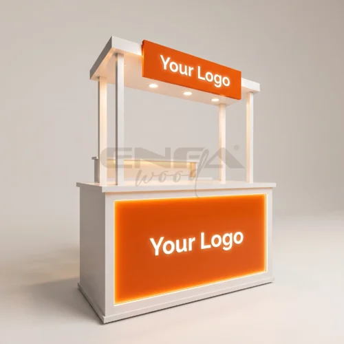 LED Logo Panelli Kompakt Satış Standı