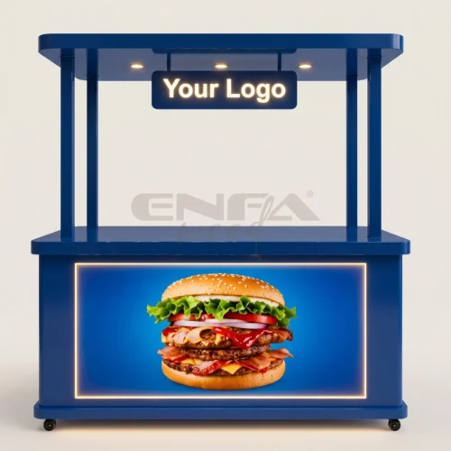 Kemer Çatılı Mobil Fast Food Satış Arabası - ENF-051 Kemer Çatılı Mobil Fast Food Satış Arabası