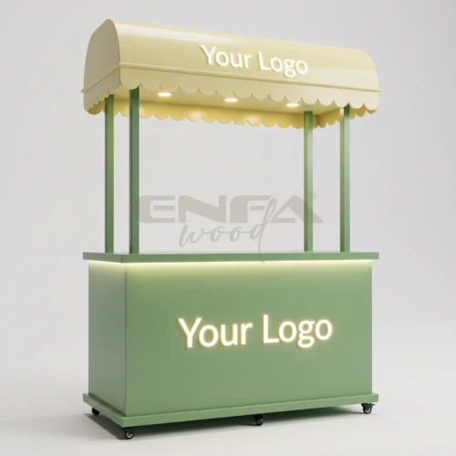 Fisto Detaylı Tente Çatılı Tatlı/İkram Standı - ENF-089 Fisto Detaylı Tente Çatılı Tatlı/İkram Standı