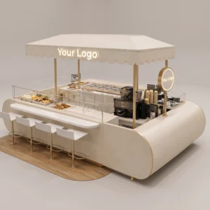 Bar Taburlu Geniş Fuar ve Kafe Standı - ENF-091 Bar Taburlu Geniş Fuar ve Kafe Standı